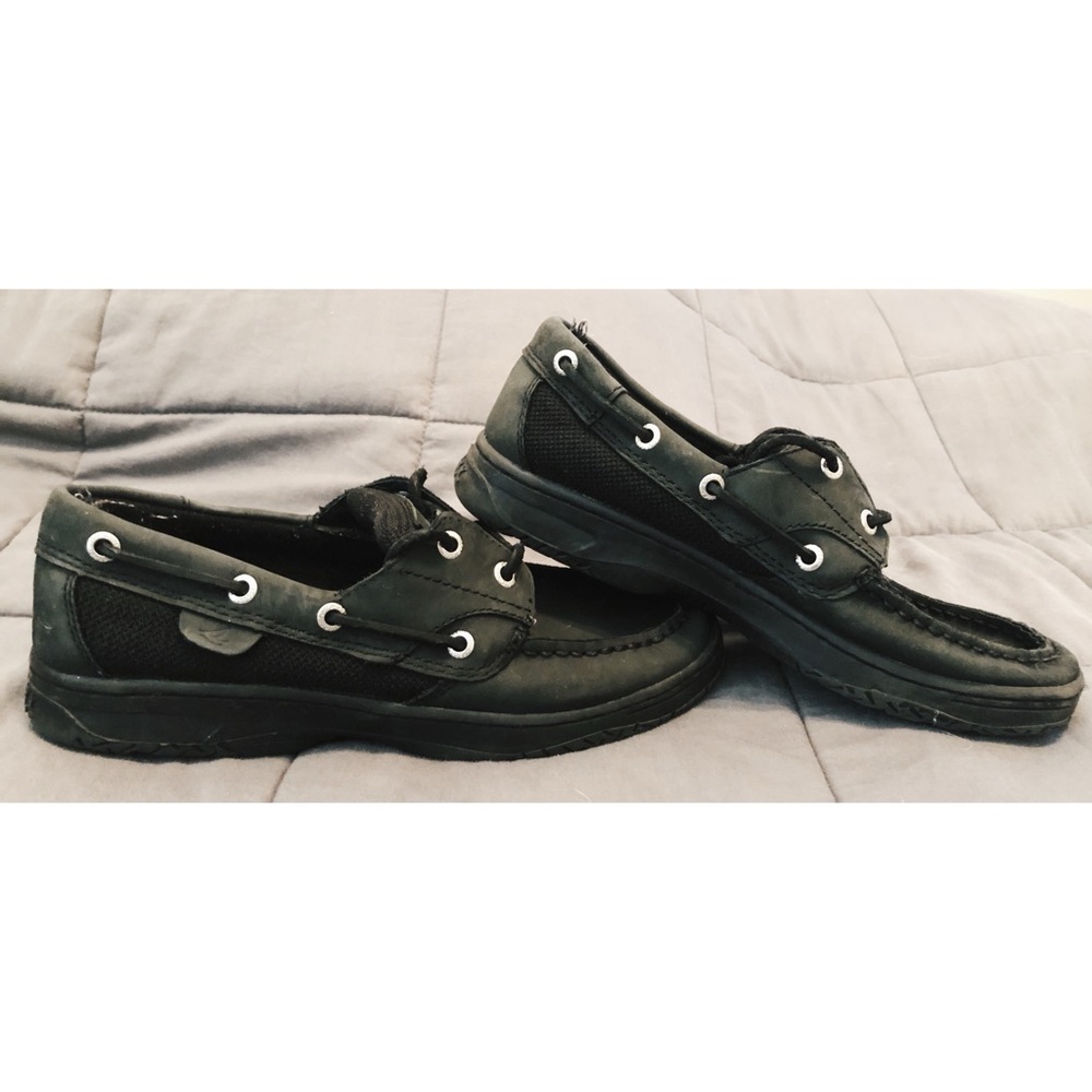 Black Sperry Shoes